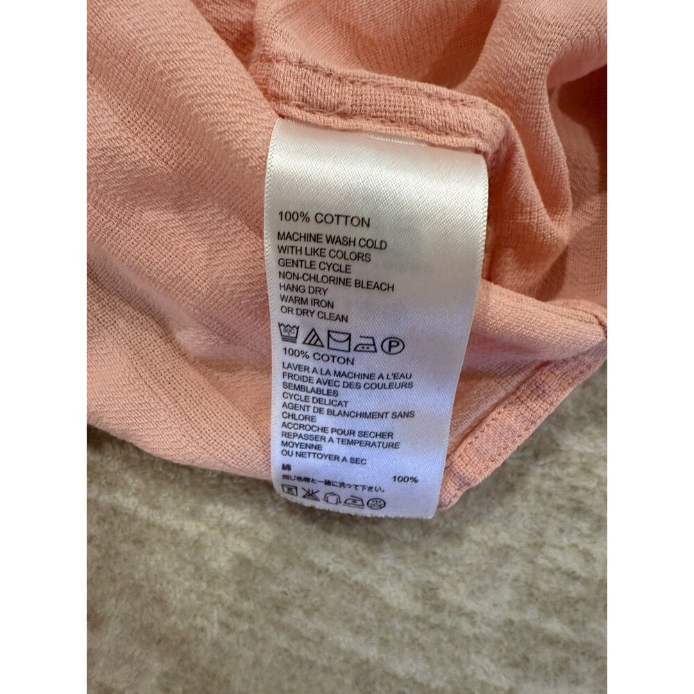 Tommy Bahama Top Womens  button up size large Pink Long Sleeve Cotton - Picture 7 of 10